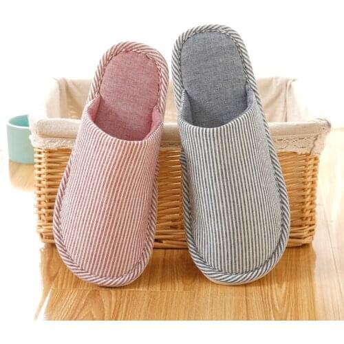 Japanese and Korean-Style Indoor Cotton Slippers Men Winter Slippers Men Slippers Mans Shoes Antiskid and Wear-resistant