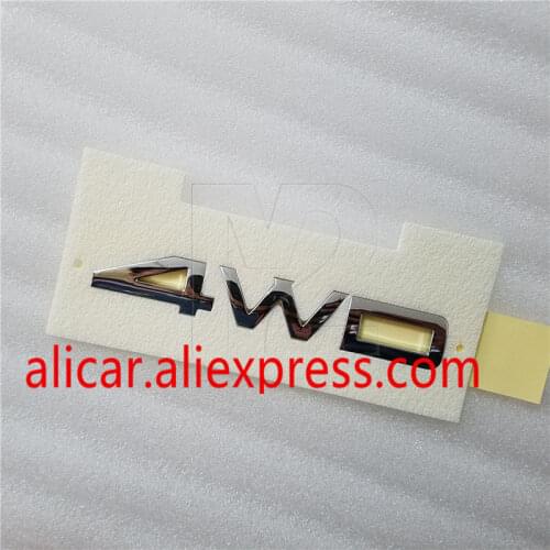 For SANTA FE 2008-2008 4WD Emblem badge 2pcs Set