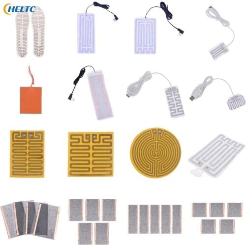 USB 5-12V Heating Heater Pad Massage For Warming Body Foot Winter Portable Warm Plate For Mouse Pad Shoes Golves Health Care