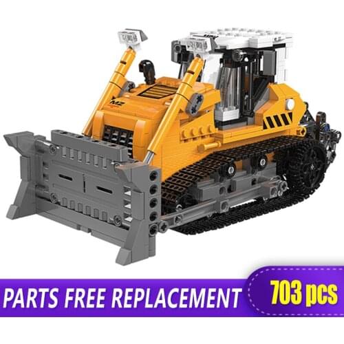 The Offroad Technic XingBao 03039 Construction Bulldozer Vehicle Set Building Blocks bricks Toys boys With Figure Christmas Gift