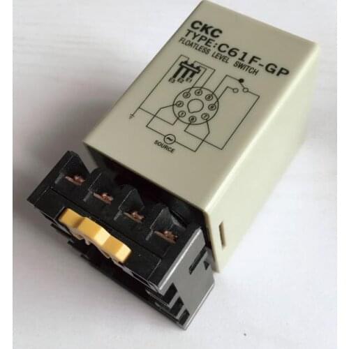 Water level controller C61F-GP level relay with base 1NO 1NC 8PIN 5A 250VAC 50/60Hz