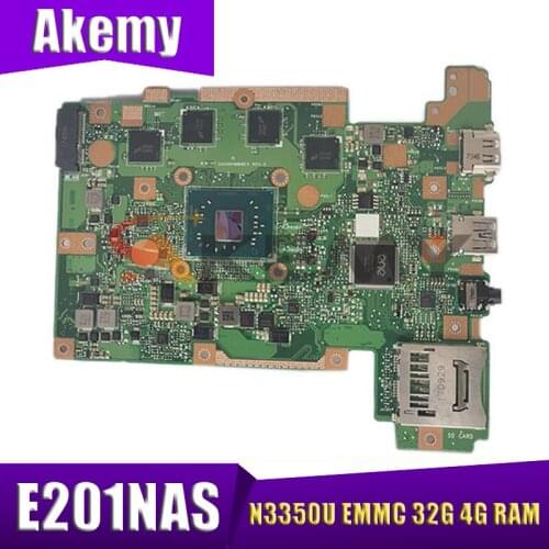 E201NAS MAIN_BD.4G/N3350U/AS EMMC 32G mainboard For ASUS E201NAS E201NA E201N Laptop motherboard E201NAS motherboard 100% Tested