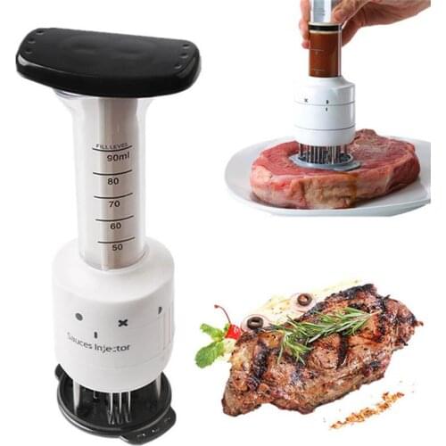 Multifunctional Meat Tenderizer Professional Kitchen Tenderzier Steak Meat Injector Marinade Flavor Syringe Kitchen Tools