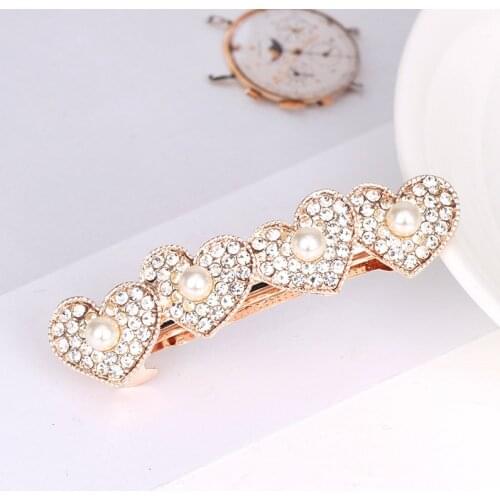 Fashion Korean Style Hairpin Simple Ponytail Spring Clip Sweet Flower Headdress for Women Girls Jewelry Hair Accessories