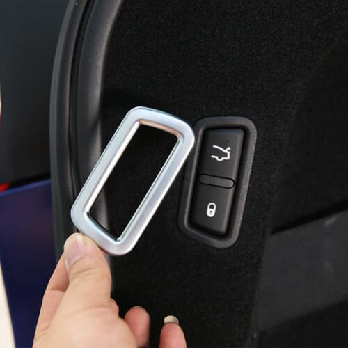 1 Pcs Rear Tail Switch Frame Cover Trim Sticker ABS Matte Chrome For Maserati Levante 2016 Car Accessories