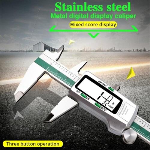 Stainless Steel 150MM/6inch Precision Electronic Digital LCD Vernier Caliper Tool Ruler Measuring Tools Gauge Light Weight