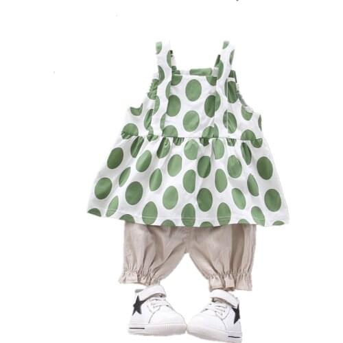 New Summer Baby Girls Clothes Suit Children Cotton Fashion Vest Shorts 2Pcs/sets Toddler Casual Costume Infant Kids Tracksuits