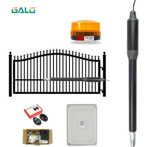 Single-Swing Automatic Gate Opener - 10ft.L, 450-Lb. Capacity Solar wifi control electric lock optional