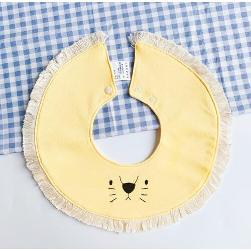 Autumn Winter Novelty Cotton Baby Bibs Newborn Feeding Burp Cloths Girls Fake Collar Waterproof Pocket Saliva Towel for Boys