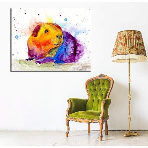Full 5D Diy Daimond Painting "Colorful Guinea Pig" 3D Diamond Painting Square Rhinestones Diamant Painting Embroidery C737