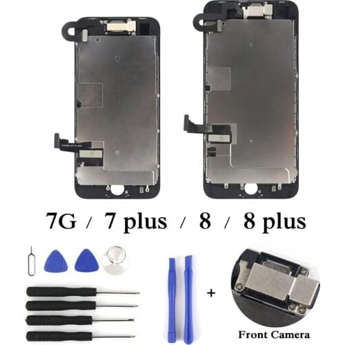 10PCS For iphone 7G 7plus 8G 8plus LCD AAA Full Set Assembly Display Touch Screen with Front Camera+Home Button