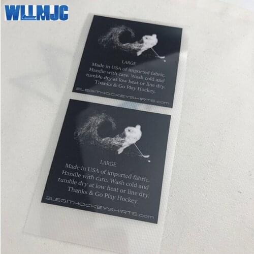 Garment Accessories Maker New Design Custom Printed Content Name Logo Heat Transfer Wash Care Labels