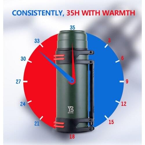 1.6l/2l/2.5l Thermos Flask Outdoor Travel Pot Outdoor Stainless Steel Termos Large Capacity Thermo Cup Water Bottle ThermosFlask
