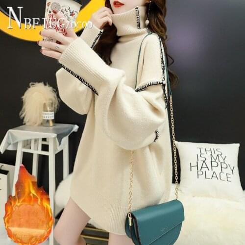 Lazy Style Turtleneck Winter Warm Women Sweater 3 Colors Can Choose Female Sweaters