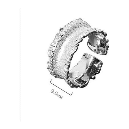 Gold Irregular Concave-convex Aluminum Foil Hand Knuckles Ring Silver Color Open Rings For Women Anti-Allergy Wedding Jewelry