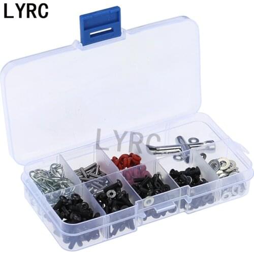 1 Set Very practical Special Repair Tool and Screws Box Set for 1/10 HSP 94123 94111 RC Car include 270 Pcs Hexagon Wrench