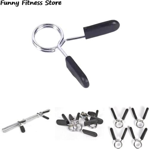 1PCS Dumbbell Lock Spring Clips 28mm Weight Bar Dumbbells Clips Spinlock Barbell Collar Lifting Bar Clamp Gym Fitness Dumbbells