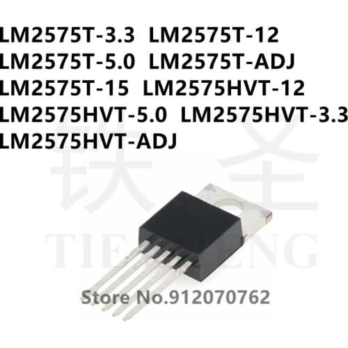 10PCS LM2575T-3.3 LM2575T-12 LM2575T-5.0 LM2575T-ADJ LM2575T-15 LM2575HVT-12 LM2575HVT-5.0 LM2575HVT-3.3 LM2575HVT-ADJ TO-220-5