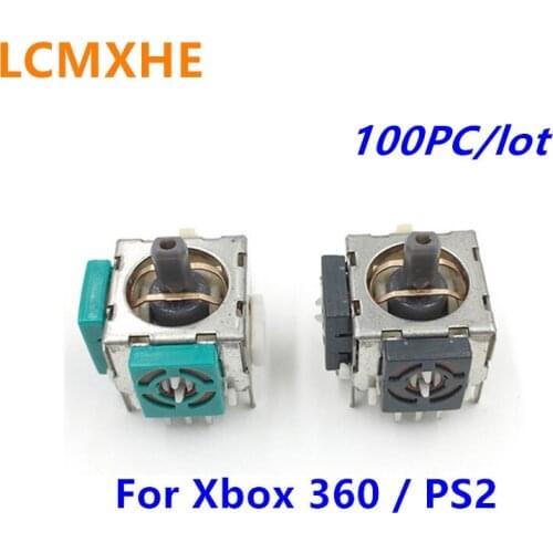 100Pcs For Microsoft Xbox 360 /PS2 Controller Joystick 3D Analog ALPS Joystick Stick Sensor Repair Replacement Parts