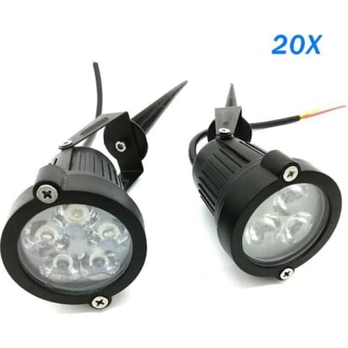 20X Waterproof Outdoor Garden LED Lawn Lamps 85-265V 12V 3W 5W Landscape Light Spike Bulb IP65 Outdoor Spot Lighting for garden