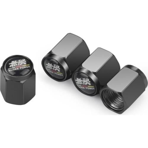 4pcs Car Caps Emblems Case For Mugen Power Honda Civic Accord CRV Hrv Jazz Accessories Car Styling