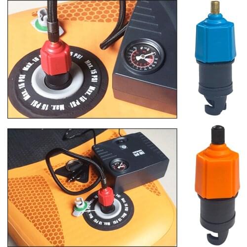 Inflatable Pump Adaptor Compressor Air Valve Converter Air Pump Adapter for Stand Up Paddle Board Dinghy