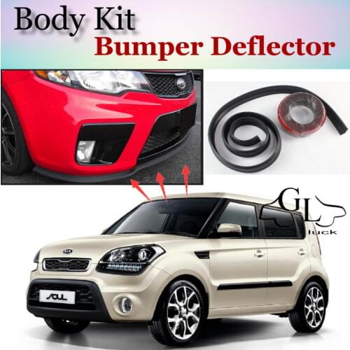 Bumper Lip Deflector Lips For KIA Soul Front Spoiler Skirt For TopGear Friends Car Tuning Veiw / Body Kit / Strip