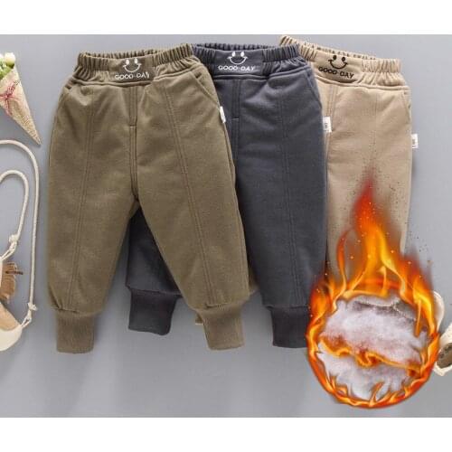 Childrens Hot Pants Winter Boys' Pants Girls' Three Layer Thickened Pants Toddler Girl Fall Clothes 2021 Fall Clothes for Kids