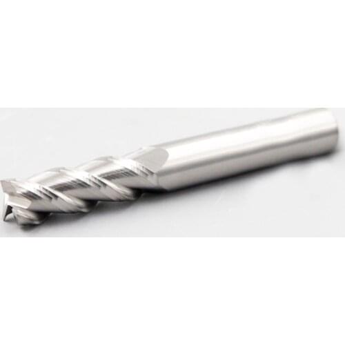 HRC55 3flute high gloss lengthen 1-12mm carbide tungsten steel flat endmill router bit cutter CNC machine mill aluminum process