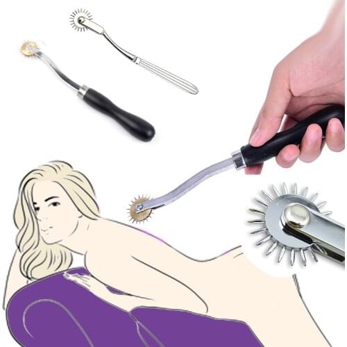 Stainless Steel Adult Games Pinwheel Wheel Slave Torture Kit Spikes Wheel Nipple Stimulator Sex Toys For Women Couples Products