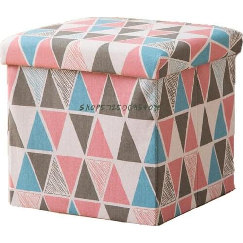 Square Storage Stool Storage Stool Adult Sofa Shoes Stool Small Stool Household Chair Storage Box Artifact