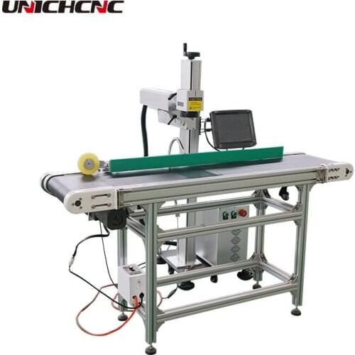Flying laser marking machine for production line