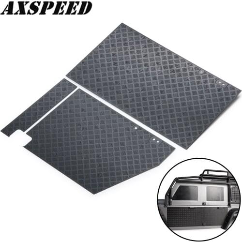 AXSPEED TRX4 Metal Anti-skid Plate RC Car Side Door Anti-skid Plate Decorative Guard for 1/10 Traxxas TRX-4 Defender Parts