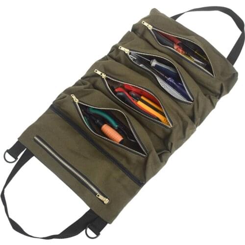 Multifunctional Canvas Suspended Car Storage Bag Car Tool Bag Portable Storage Bag