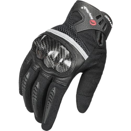 Motorcycle Gloves Touch Screen Glass Fiber Motocross Full Finger Motorbike Gloves Riding Biker Moto Gloves Four Seasons Unisex