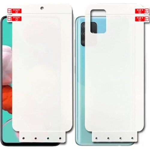 2PCS 15D HD Soft Hydrogel Screen Protector For Samsung Galaxy A51 A71 Full Cover Nano Gel Protective Film Optional Front&Back