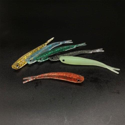 Soft Fishing Lures Silicone Bait 7.5cm for Fishing Shad Swimbait Artificial Tackle Soft Fly Fishing Lures Bait Lure Accessories