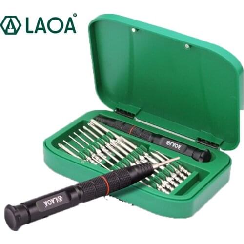 LAO 22 In 1 Precision Screwdriver Set Mobile Phone Maintenance Tool With 22 Screwdriver Head