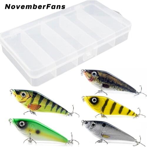 NovemberFans 5pcs/box Jerkbait Set 7.5cm 13.5g Slow Sinking Jerk Wobbler Tackle Hard Bait Pike Musky Fishing Lures Jerkbaits