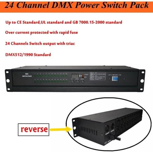DMX Profession Controller Stage Lighting DJ equipment DMX Power Switch Pack Customized 24 Channels Power Console Controller