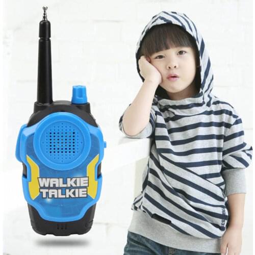Walkie Talkie Phone Toys 2pcs with Clip For Toddlers Electronic Long Range Two-Way Radio Parent-child Outdoor Camping Toys