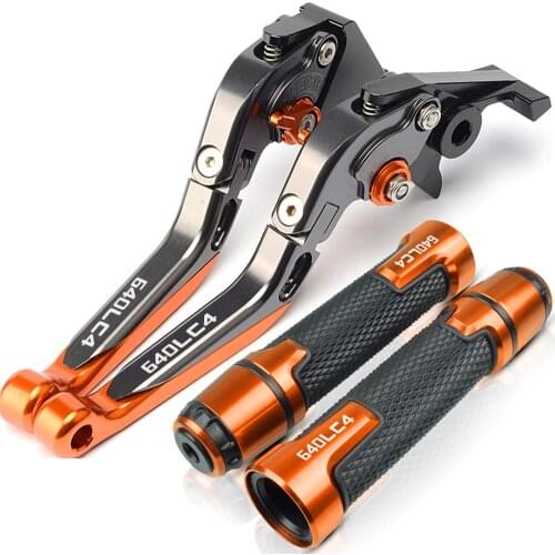 FOR 640 SUPERMOTO 640 LC4 Supermoto 2003 - 2006 2005 2004 Motorcycle Adjustable Brake Clutch Lever Handle handlebar grips