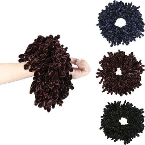 Muslim Women Twist Scrunchie Elastic Hair Hijab Scarf Headwear Hairband Band Stretch Ladies Turban Head Wrap Bandana Accessories