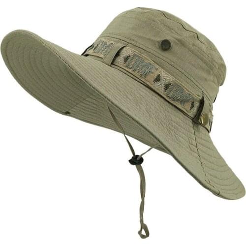 Fishing Cap Army Men Tactical Sniper Hats Sun Boonie Hat Summer Sun-Protective Cap Mens Military Hunt Hat
