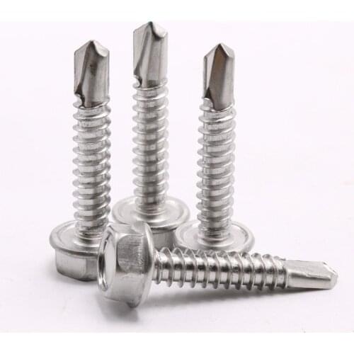 Hex Self Drilling Screw Bolt Hexagonal Self Tapping Tail Screws Stainless Steel M4.2 M4.8 M5.5 M6.3