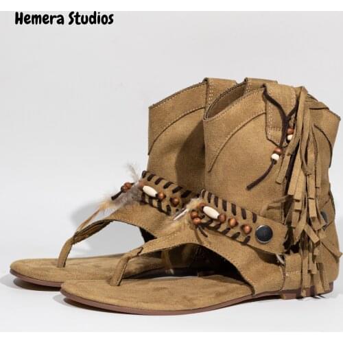 Hemera Studios espadrille flat platform sandals women 2021 summer with strap back Multicolor
