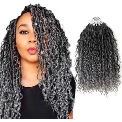 18inch Synthetic Crochet Braids Hair Passion Twist River Goddess Braiding Hair Extension Ombre Brown Faux Locs With Curly Hair