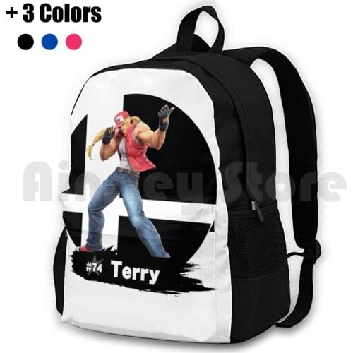 Copia De Super Smash Bros Ultimate-74 Terry Outdoor Hiking Backpack Riding Climbing Sports Bag Smash Bros Terry Bogard Fatal