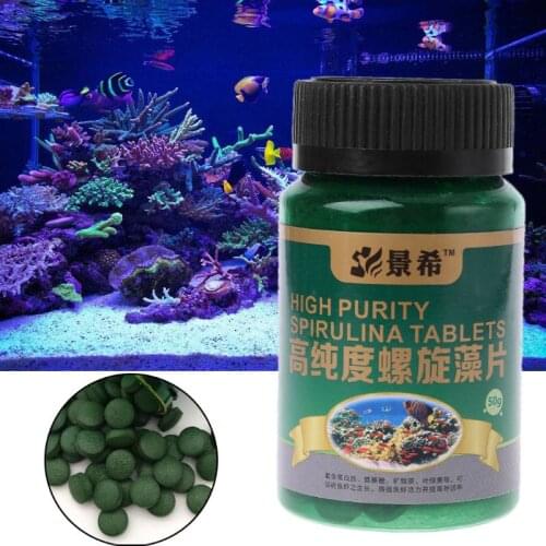 High Purity Spirulina Tablets Fish Shrimp Food for Aquarium Fish Pill Algae Supplies