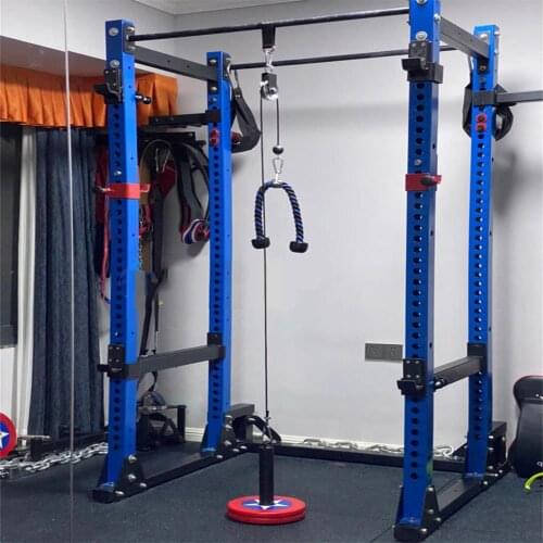 Workout Pulley Cable System DIY Loading Pin Lifting Triceps Rope Fitness Equipment Adjustable Length Home Gym Sport Accessories